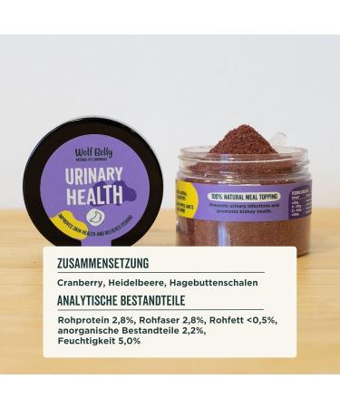 Wolf Belly Cranberry Powder for Dogs & Cats - Natural Bladder Health Struvite Stone Relief & Incontinence Support (60g) - Buy Online on GoSupps.com