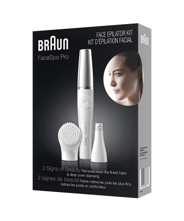 Braun Face Epilator Facespa Pro 910 - 2-in-1 Facial Hair Removal & Cleansing Brush for Women - Buy Online on GoSupps.com