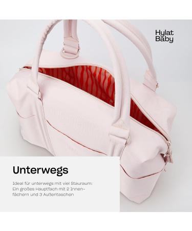 Hylat Baby Changing Bag - Practical Pink Diaper Bag with Changing Mat & Cotton Bag for Moms on the Go - International Shipping Available - Buy Online on GoSupps.com