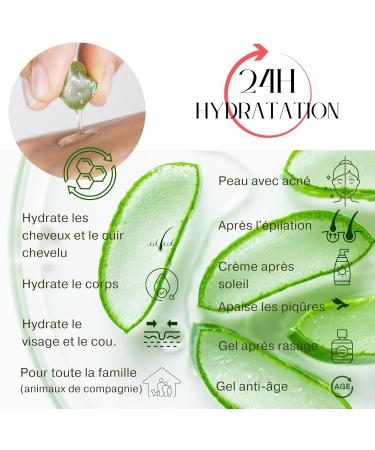 KFS Aloe Vera gel pur naturel l huile de Rose musqu e et d Argan 500 ml. Absorption imm diate et agr able texture non grasse. Nourrit hydrate rafra chit et soigne la peau. Apr s-soleil. Afersun - Buy Online on GoSupps.com