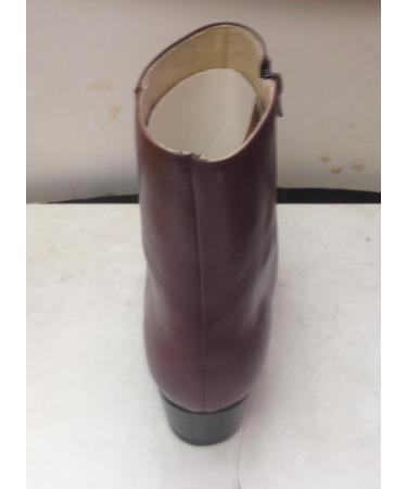 El Besserro Men Genuine Leather Burgundy Dress Casual Ankle Boots Zipper 1.75" Heel Size 9.5 US - Buy Online on GoSupps.com