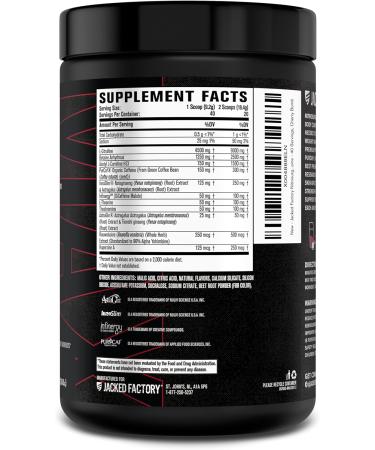 Jacked Factory Nitrosurge Shred Max Preworkout - High-Performance Thermogenic Pre Workout Powder for Men and Women with L Citrulline Acetyl L Carnitine Organic Caffeine - 40 Servings Cherry Bomb - Buy Online on GoSupps.com