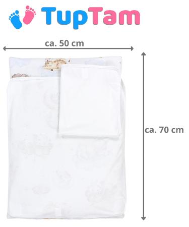 TupTam Baby Changing Mat ANK019 - Animals on Clouds Design 70x70 cm 2 Terry Cloth Covers - Ideal for International Shipping - Buy Online on GoSupps.com
