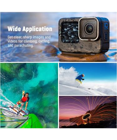 NEEWER 6 Pack ND Filter Set for GoPro Hero 11/10/9 - CPL/ND8/ND16/ND32/ND64/ND1000 - Action Camera Accessory Kit (Golden Frame) - Buy Online on GoSupps.com