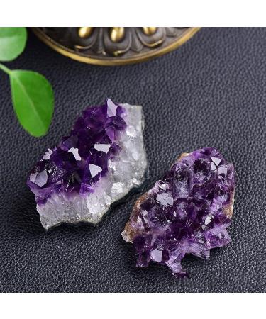 Natural Amethyst Geode Cave Crystal Stones Rock Cluster Druzy Witchcraft Raw Amethyst Gemstone Specimen 80g (Color : 200g) - Buy Online on GoSupps.com