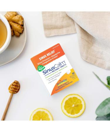 Boiron SinusCalm Tabs - 100 Count for Sinus Pressure and Pain Relief Runny Nose Congestion Headache - Sinus Calm Meltaway Tablets - Buy Online on GoSupps.com