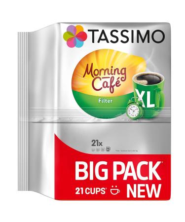 Buy Tassimo Capsules Morning Caf Filter XL & Jacobs Crown XL - Bulk Coffee Bundle 105 & 80 Capsules International Shipping Available - Buy Online on GoSupps.com