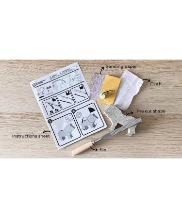 Rhinoceros Soapstone Sculpture DIY Kit - StudioStone Creative | Arts and Crafts for Kids and Adults - Buy Online on GoSupps.com