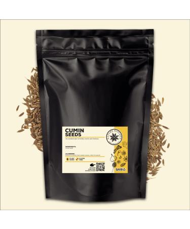 Nature Kitchen Cumin Seeds 500G Large Bag Of Seasoning Spices And Herbs. Gluten-Free and Vegan Everyday Cooking Blends For Marinades Sauces Frying Baking Or Grilling