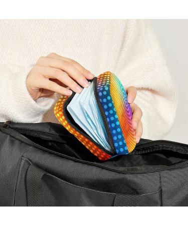 Buy Women's Bonds Storage Bags - Colorful Abstract Circle Points Period Kit | Portable Feminine Product for Women & Girls - Buy Online on GoSupps.com