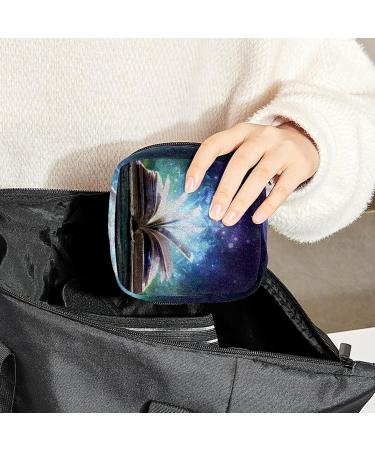 GIAPB Period Bag Sanitary Napkin Storage Bag Period Pouch Travel Makeup Bag Vintage Abstract Book Color5073 - Buy Online on GoSupps.com