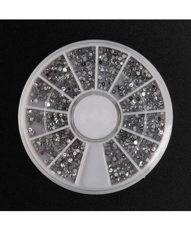 Balawin 2X Silver Rhinestones Boxes Crystal Nail Manicure Nail 1.5 MM Wheel - Buy Online on GoSupps.com