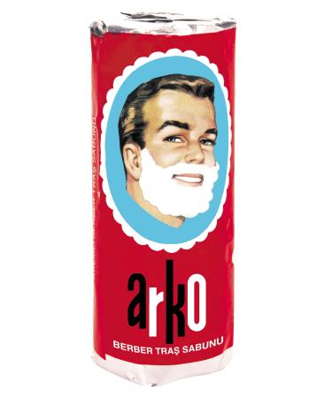 Arko Men Face Shaving Soap Stick, Sensitive skin shave cream, White, ( Pack Of 12 )