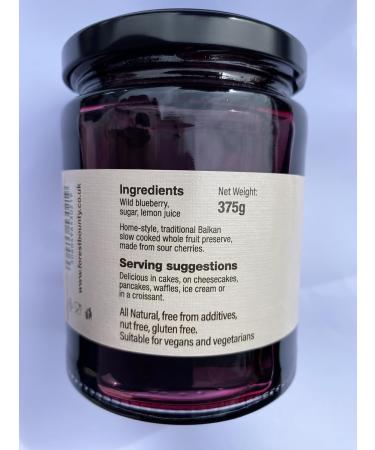 Forest Bounty Wild Blueberry Whole Fruit Preserve 375g - Buy Online on GoSupps.com