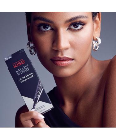 KISS Salon X-tend Press-On Nails with Nail Glue | Clear Gel Adhesive - 10ml | Perfect Fit & Easy Application - Buy Online on GoSupps.com