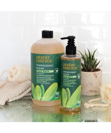 Desert Essence Tea Tree Oil Face Wash 32 Fl Oz - Hydrating & Non-Drying (Pack of 2) - Buy Online on GoSupps.com