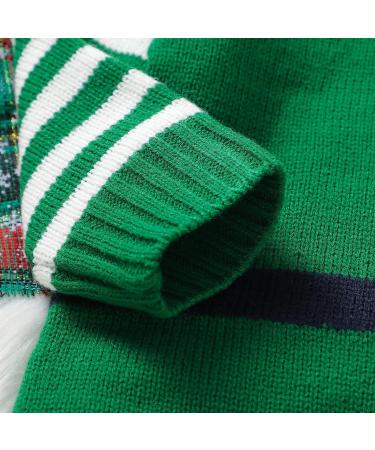 Mimixiong Knitted Baby Christmas Romper | Newborn Xmas Costume for Boys & Girls | 3-6 Months (Green) - Buy Online on GoSupps.com