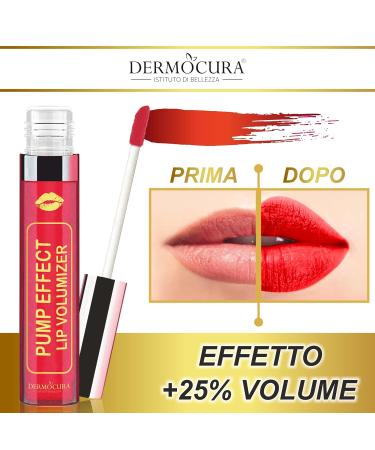 Dermocura Lip Volumizer - Long-lasting Cherry Lip Gloss with Chilli Pepper | 5x Cushion Effect in Italy - Buy Online on GoSupps.com