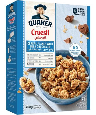 Quaker Cruesli Chocolat au Lait 450 g (Lot de 3) - Buy Online on GoSupps.com