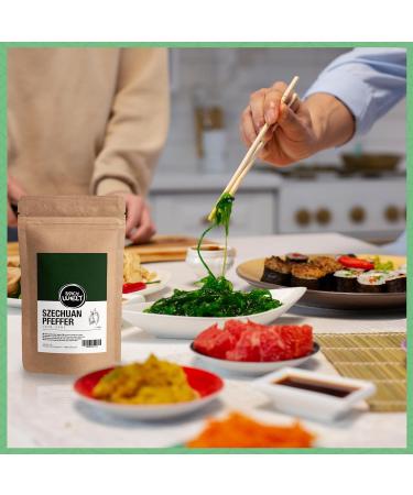 Spicy Welt Poivre de Sichuan Vert Entier (100g) Baies Hua Jiao | Pour Poisson Volaille Wok & Cuisine Asiatique | Notes d'Agrumes & Fra cheur Intense | 100% Naturel Sans Additifs - Buy Online on GoSupps.com