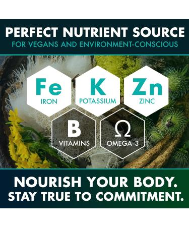 Buy Advanced Sea Moss Capsules - Irish Sea Moss with Burdock Root & Bladderwrack for Immunity Gut Health & Energy - 120 Superfood Pills - Buy Online on GoSupps.com