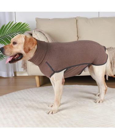 Hjyokuso Dog Sweater & Coat - Fleece Warm Jacket for Small to Large Dogs - Winter Outdoor Brown L - Buy Online on GoSupps.com