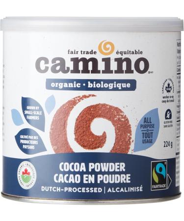 Camino Dutch Processed Organic & Gluten-Free Fairtrade Cocoa Powder for Baking & Hot Cocoa  - 224g