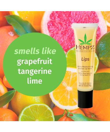 Hempz Original Lip Balm 3-Pack travel essential for dry cracked lips ultra hydrating gloss .44 oz - Buy Online on GoSupps.com