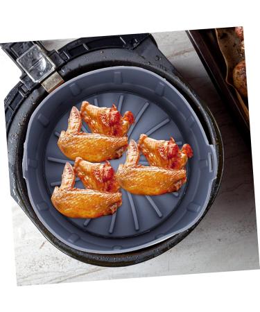 Zerodeko Air Fryers Bottom Accessories Round Reusable Parchment Grade Food Basket Baking Liner Bakeware Replacement Pot Grey 20X20CM - Buy Online on GoSupps.com