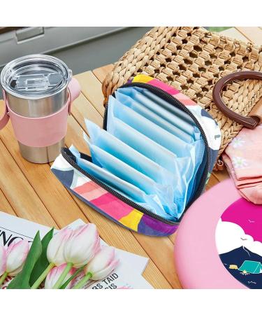 Magic Unicorns Are Real - Floral Sanitary Napkin & Menstrual Pad Storage Bag | Portable Zipper Bag for Teen Girls & Women - Buy Online on GoSupps.com