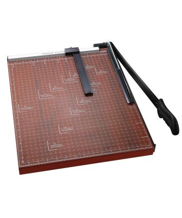 ISDIR Paper Cutter Guillotine 12 Inch Paper Cutting Board 12 Sheets  Capacity