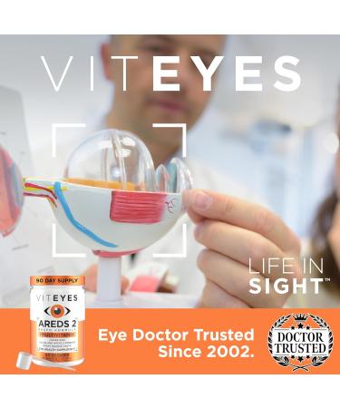 Viteyes AREDS 2 Powder + Multivitamin | Macular Protection Drink with Lutein & Zeaxanthin | Orange Flavor | 90 Scoops - Buy Online on GoSupps.com