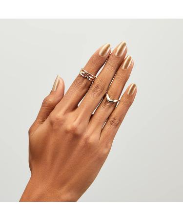 Nailtopia Bio-Sourced Chip Free Nail Lacquer - Strengthening Biotin and Superfood-Infused Polish - Chip Resistant Formula - Quick-Dry Long Lasting Wear - Liquid Gold 0.41oz (Pack of 1) - Buy Online on GoSupps.com
