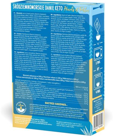 Buy Hearts of Palm Keto Meal | Fast & Tasty Gluten-Free Mediterranean Diet | 255g - Ready in 1 Minute - Buy Online on GoSupps.com
