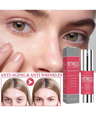 Retinol Eye Cream for Dark Circles & Puffiness - Collagen & Hyaluronic Acid Under Eye Gel for Wrinkles Brightening & Hydration - Buy Online on GoSupps.com