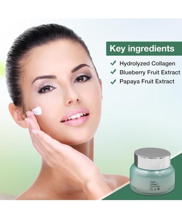 Organic Triple Collagen Anti-Aging Face Cream 50ml | Moisturizing & Firming Skincare with Natural Ingredients for Fine Lines & Dark Spots - Buy Online on GoSupps.com