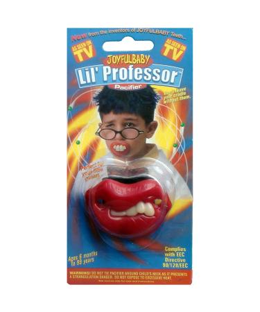 pacifier with teeth crooked mouth pacifier red lips joke item baby pacifier