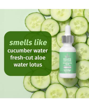 Hempz Cucumber Aloe Facial Serum - Hydrating Beauty Actives with Ceramides for Dry to Normal Skin - Unisex 1oz - Buy Online on GoSupps.com