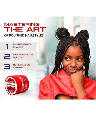 Smokkin 4-in-1 Professional Hair Wax for 4C Braids Edges Twists & Locs - Ultimate Styling Solution - Buy Online on GoSupps.com