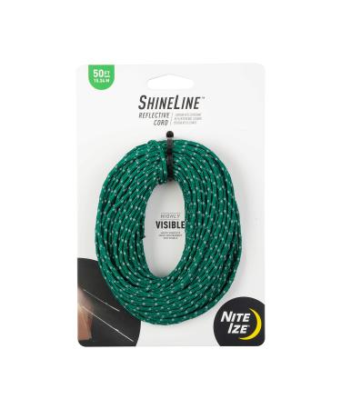 Nite Ize RR-04-50 Rope Pack-50 FT Reflective Cord Green