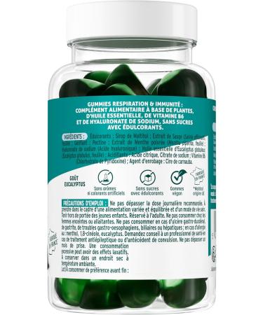 Valda Gummies Respiration & Immunity: Herbal Supplement Essential Oil Vitamin B6 & Sodium Hyaluronate Sugar-free with Sweeteners - 50 Gums 156g - Buy Online on GoSupps.com