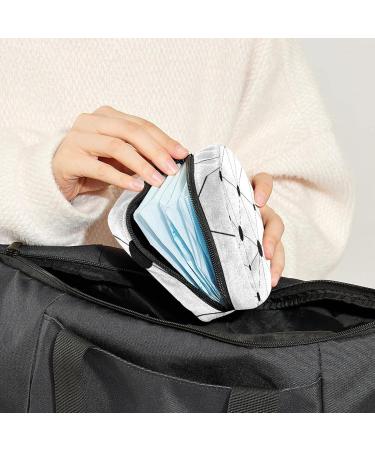 GIAPB Period Bag - Black Node Design Sanitary Napkin Storage & Makeup Travel Pouch - Buy Online on GoSupps.com