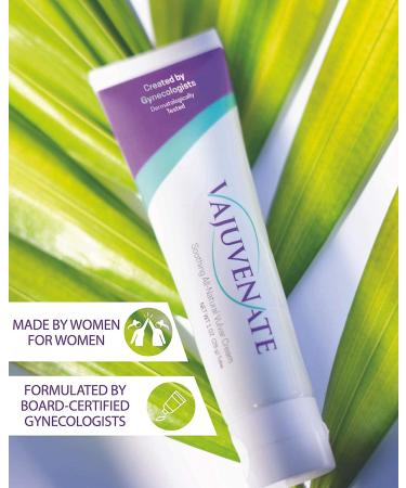 Vajuvenate Vulvar Cream - Coconut Oil, Vitamin E, Shea Butter - 1 Oz - Anti-Itch Moisturizer for Vaginal Dryness & Irritation - Formulated by Five Female OBGYN - Buy Online on GoSupps.com
