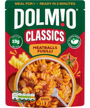 Dolmio Classics Meatballs Fusilli - Pack of 6 - 8.8 Oz. - Buy Online on GoSupps.com