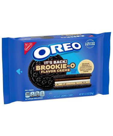 OREO Brookie-O Brownie & Cookie Dough Creme Chocolate Cookies 13.2 oz Limited Edition - Buy Online on GoSupps.com