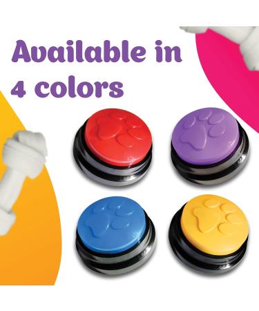 Dog Buttons for Communication and Training Pet Voice Recorder Device Dog Buttons Talk Training Pet Talking Training Answer Buzzer 30 Second Record & Playback Dog buttons for pet - Pack of 4 New Dog Buttons - 4Pcs - Buy Online on GoSupps.com