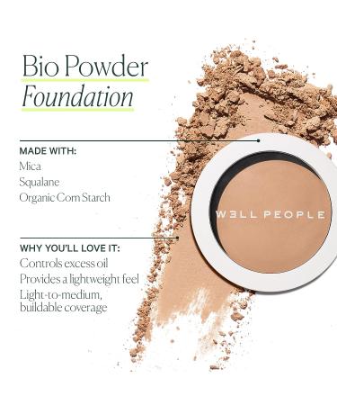 WELL PEOPLE Bio Pressed Powder Foundation | Clean Non-Toxic Beauty (2W - Fair Golden Undertone) - Buy Online on GoSupps.com