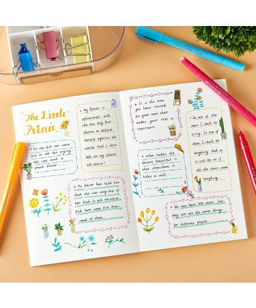 AOROKI 12 Colored Curve Highlighter Pen Set - Dual Tip Markers for Journaling & Drawing - 10 Shapes - Office & School Supplies for Kids & Adults - Buy Online on GoSupps.com