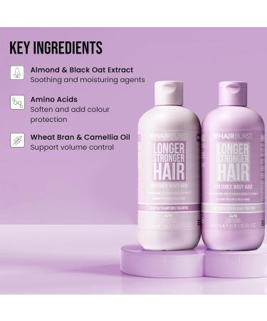 HAIR BURST Wavy & Curly Hair Shampoo and Conditioner Set - Sulfate, Paraben, and SLS Free - CGM Approved with Nourishing Amino Acids and Natural Oils for Curl Enhancement, Frizz Control, and Moisture - Buy Online on GoSupps.com