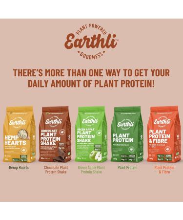 Earthli Chocolate Plant Protein Shake (940g) | Hemp Based Superfood | 20g Protein | Keto Friendly Non-GMO No Added Sugar | Vegan Plant-based Protein Powder | All-in-one Nutritional Shake - Buy Online on GoSupps.com